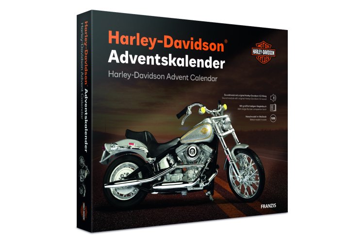 1:18 Franzis 67284 Harley-Davidson FXST Softail 1984 - Adventskalender met Geluid - Fr67284 2 - FR67284