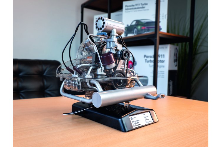 1:4 Franzis 67308 Volkswagen VW 4 Cylinder Boxermotor - 2 Bouwopties - Kever of Bulli - met Geluid - Fr67308 10 1 4 franzis 67308 volkswagen vw 4 cylinder boxermotor 2 bouwopties kever of bulli met geluid - FR67308