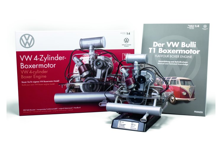 1:4 Franzis 67308 Volkswagen VW 4 Cylinder Boxermotor - 2 Bouwopties - Kever of Bulli - met Geluid - Fr67308 3 1 4 franzis 67308 volkswagen vw 4 cylinder boxermotor 2 bouwopties kever of bulli met geluid - FR67308