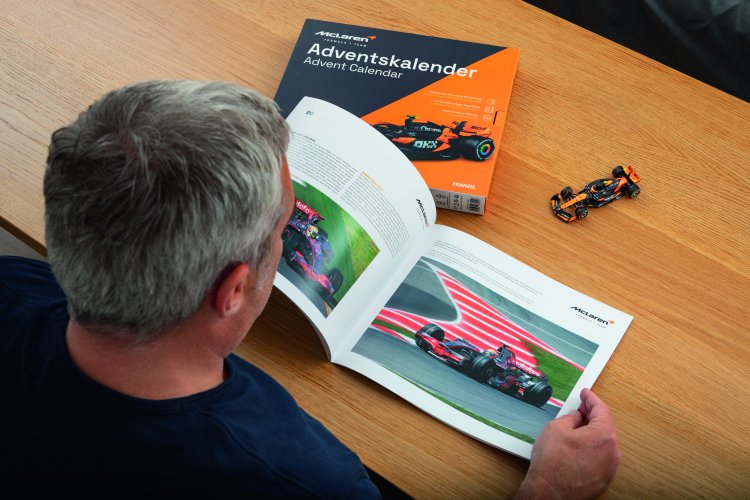 1:43 Franzis 67391 McLaren MCL38 - Formula 1 - Lando Norris No.4 - Advent Calendar with Sound - Fr67391 6 11 143 franzis 67391 mclaren mcl38 formule 1 lando norris no4 adventskalender met geluid - FR67391-6