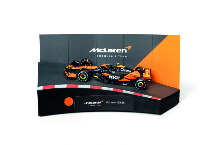 1:43 Franzis 67391 McLaren MCL38 - Formula 1 - Lando Norris No.4 - Advent Calendar with Sound - Fr67391 6 15 143 franzis 67391 mclaren mcl38 formule 1 lando norris no4 adventskalender met geluid - FR67391-6