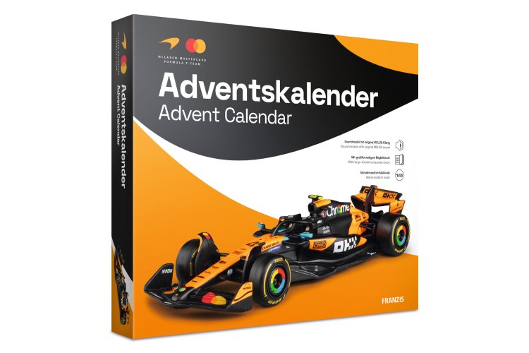 1:43 Franzis 67401 McLaren MCL39 - Lando Norris - 2025 World Champion - Advent Calendar with Sound - Fr67401 2 - FR67401