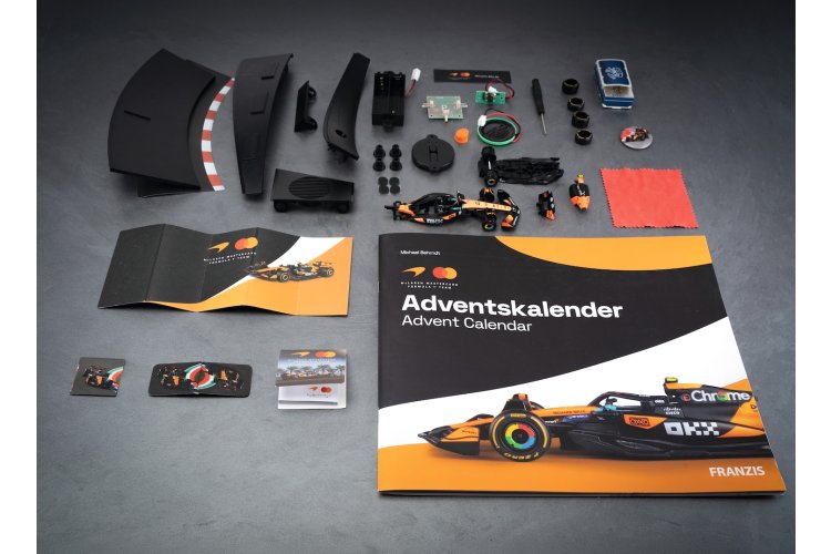 1:43 Franzis 67401 McLaren MCL39 - Lando Norris - 2025 World Champion - Advent Calendar with Sound - Fr67401 4 - FR67401