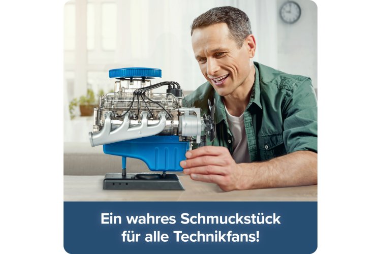 1:4 Franzis 67501-9 Ford Mustang V8 Motor Engine Kit - V8 Model Engine Block - Fr67501 9 b05 - FR67501-9