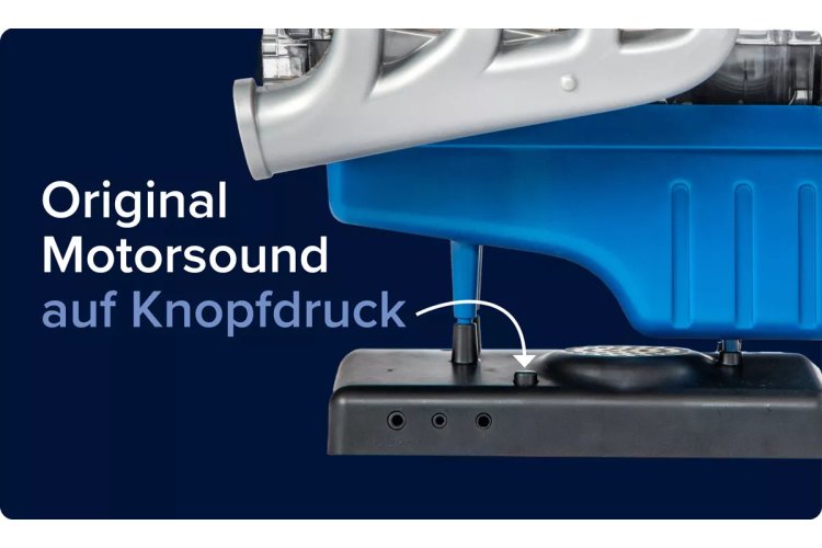 1:4 Franzis 67501-9 Ford Mustang V8 Motor Engine Kit - V8 Model Engine Block - Fr67501 9 fordmustang motor frz 3 1920x1920 - FR67501-9