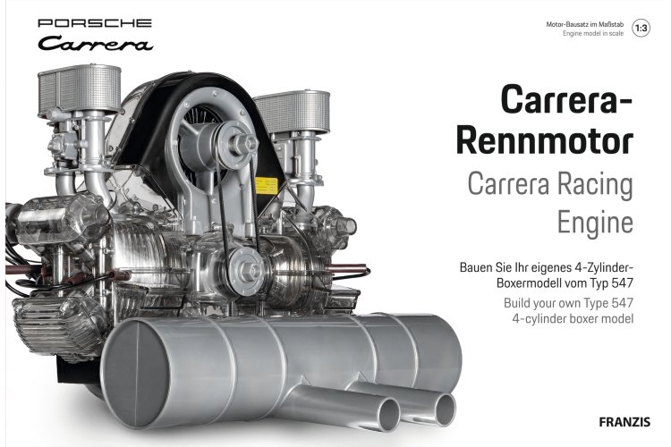 1:3 Franzis 67550 Porsche Carrera Race Engine - Fr67550 2 - FR67550