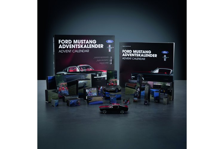 1:43 Franzis 67965 Ford Mustang Fastback 1967 - Raven Black - Advent Calendar with Sound - Fr67965 6 - FR67965