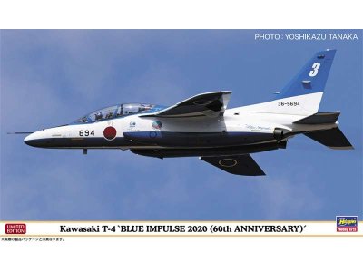 1:72 Hasegawa 02356 Kawasaki T-4 Blue Impulse - 2020 60TH Anniversary - Has02356 - HAS02356