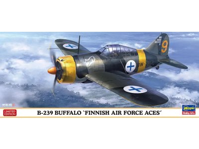 1:72 Hasegawa 02533 Brewster B-239 Buffalo Finnish Air Force Aces WWII - Fins Jachtvliegtuig - Has02533 1 - HAS02533