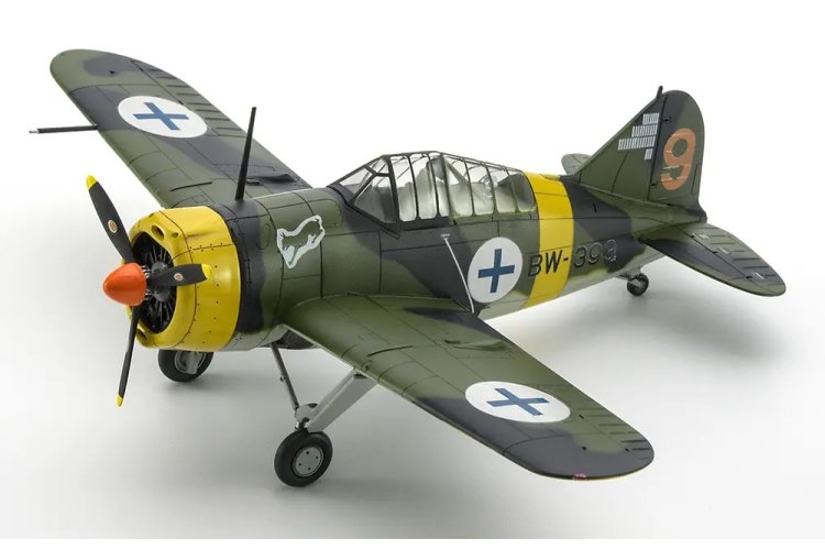 1:72 Hasegawa 02533 Brewster B-239 Buffalo Finnish Air Force Aces WWII - Fins Jachtvliegtuig - Has02533 2 - HAS02533