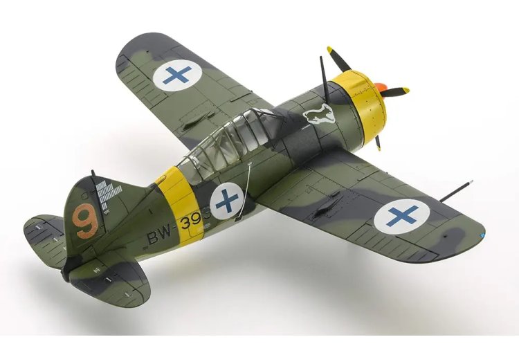 1:72 Hasegawa 02533 Brewster B-239 Buffalo Finnish Air Force Aces WWII - Fins Jachtvliegtuig - Has02533 3 - HAS02533