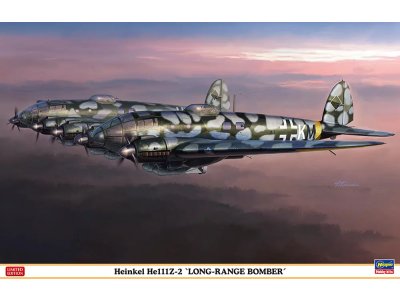 1:72 Hasegawa 02534 Heinkel He 111Z-2 Long-Range Bomber WWII - Duitse Langeafstandsbommenwerper - Has02534 1 - HAS02534