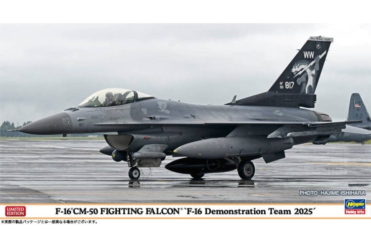 1:48 Hasegawa 07558 General Dynamics F-16CM-50 Fighting Falcon &ndash; F-16 Demonstration Team 2025 &ndash; Jet Fighter - Has07558 1 - HAS07558