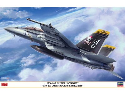1:48 Hasegawa 07560 Boeing F/A-18F Super Hornet VFA-103 Jolly Rogers Santa 2015 - Amerikaanse Straaljager - Has07560 1 - HAS07560