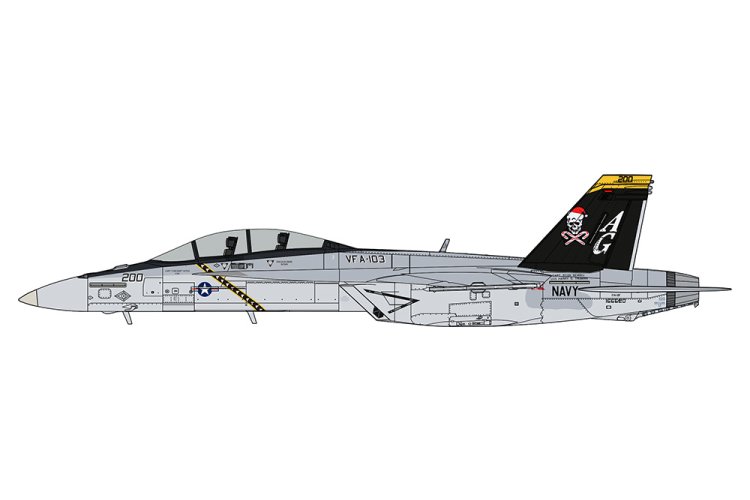 1:48 Hasegawa 07560 Boeing F/A-18F Super Hornet VFA-103 Jolly Rogers Santa 2015 - Amerikaanse Straaljager - Has07560 2 - HAS07560