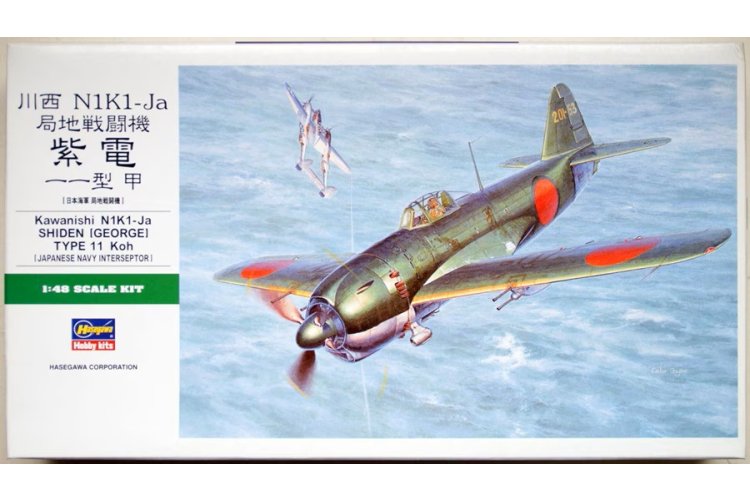 1:48 Hasegawa 19189 Kawanishi N1K1-Ja Shiden George Type 11 Koh &ndash; Japanese Propeller Aircraft - Has09189 1 - HAS19189