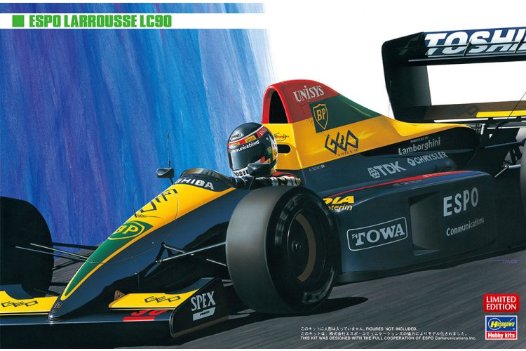 1:24 Hasegawa 20330 ESPO Larrousse Lola LC90 Lamborghini 1990 - Limited Edition - Britse Formule 1-auto - Has20330 1 - HAS20330