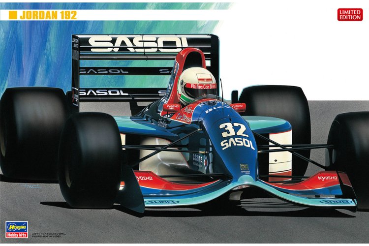 1:24 Hasegawa 20368 Jordan 192 Yamaha 1992 - Britse Formule 1-auto - Has20368 1 - HAS20368
