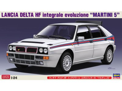 1:24 Hasegawa 20528 Lancia Delta HG Intergrale EVO Martini 5 Car - Has20528 1 - HAS20528