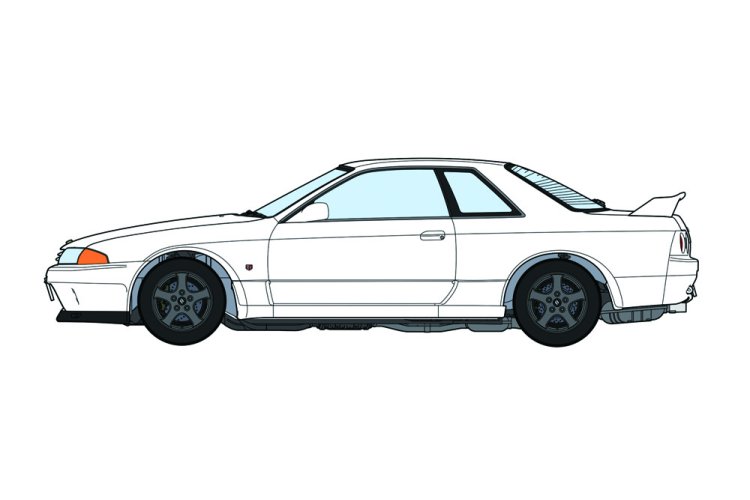 1:24 Hasegawa 20544 Nissan Skyline GT-R - BNR32 -  Midden/Laat Versie - 1991/1993 - Auto - Has20544 5 - HAS20544