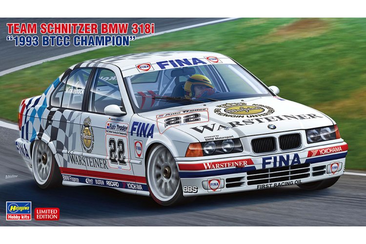 1:24 Hasegawa 20551 Team Schnitzer BMW 318i &ndash; 1993 BTCC Champion &ndash; German Race Car - Has20551 1 - HAS20551