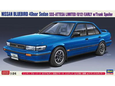 1:24 Hasegawa 20562 Nissan Bluebird SSS ATTESA Limited (U12) Early met Achterspoiler - Japanse Sedan - Has20562 1 - HAS20562