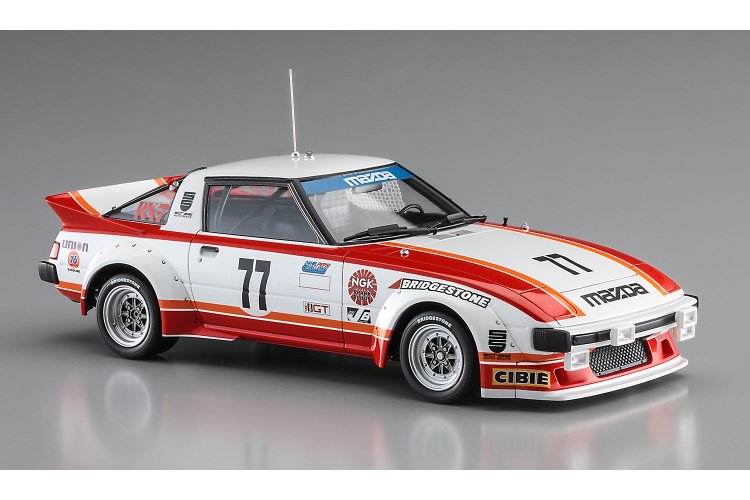 1:24 Hasegawa 20587 Mazda Savanna RX-7 SA22C 1979 Daytona Car No.77 - Japanse Raceauto - Has20587 2 - HAS20587