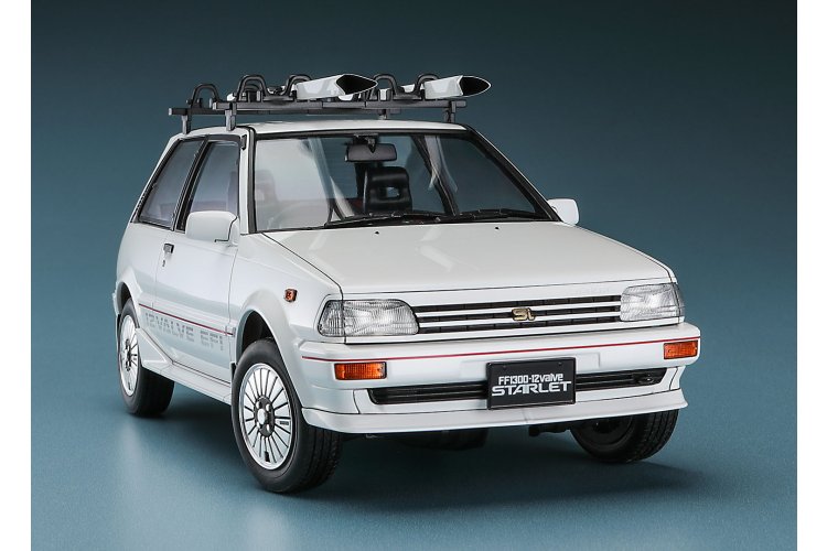1:24 Hasegawa 20610 Toyota Starlet EP71 Si White Limited 3-Door Ski Version &ndash; Japanese Car - Has20610 3 - HAS20610