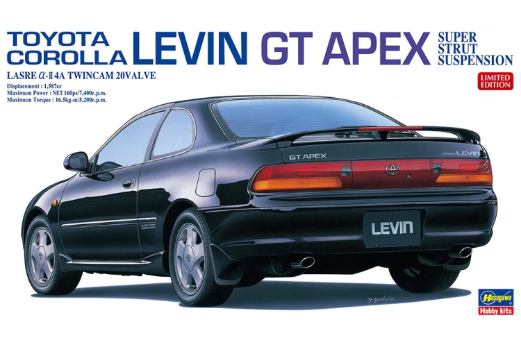1:24 Hasegawa 20667 Toyota Corolla Levin GT Apex - Super Strut Suspension - Has20667 - HAS20667