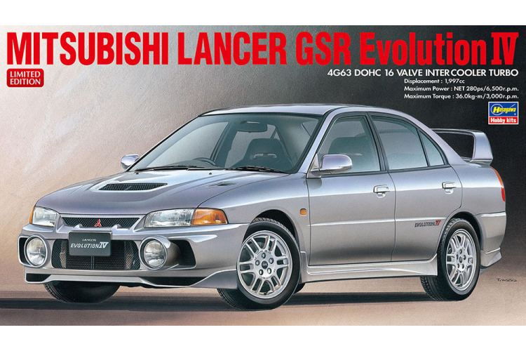 1:24 Hasegawa 20726 Mitsubishi Lancer GSR Evolution IV - Auto - Has20726 1 - HAS20726