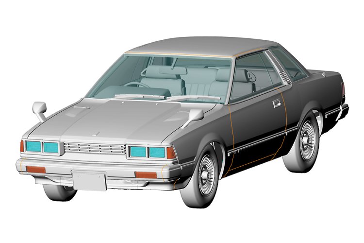 1:24 Hasegawa 20731 Nissan Gazelle - S110 - Early Version HT 2000XE-II - 1979 - Car - Has20731 4 - HAS20731