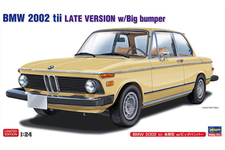 1:24 Hasegawa 20756 BMW 2002 tii Late Versie met Grote Bumper - Duitse Auto - Has20756 1 - HAS20756