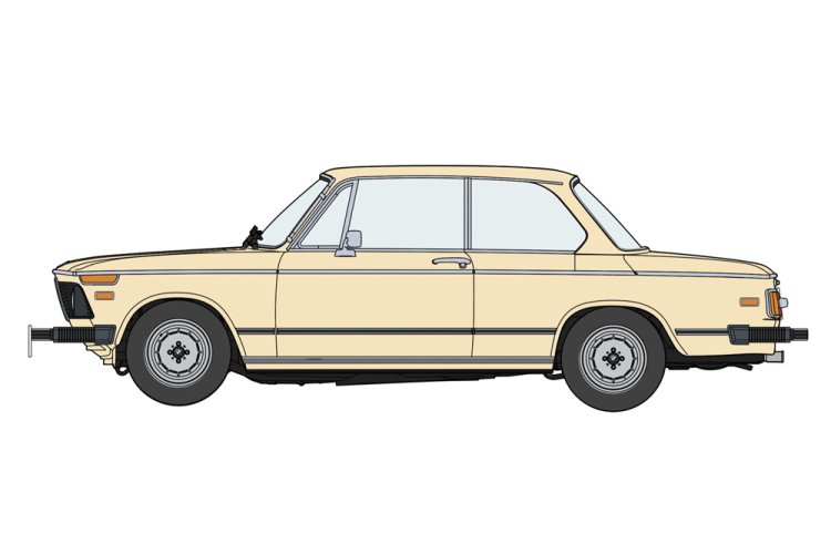 1:24 Hasegawa 20756 BMW 2002 tii Late Versie met Grote Bumper - Duitse Auto - Has20756 6 - HAS20756