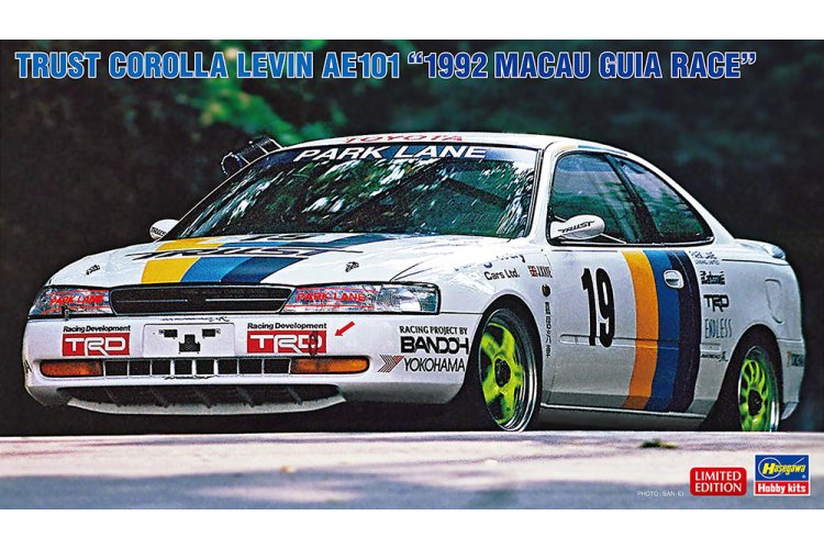 1:24 Hasegawa 20758 Toyota Corolla Levin AE101 Trust - 1992 Macau Guia Race - Racing Car - Has20758 1 - HAS20758