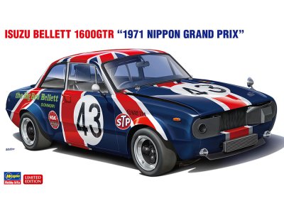 1:24 Hasegawa 20776 Isuzu Bellett 1600GTR 1971 Nippon Grand Prix &ndash; Japanese Race Car - Has20776 1 - HAS20776