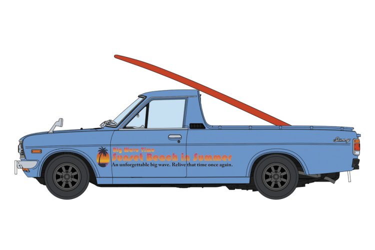 1:24 Hasegawa 20778 Datsun Sunny Truck GB120 Early Version with Surfboard &ndash; Japanese Car - Has20778 2 - HAS20778