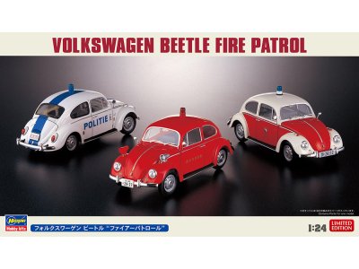 1:24 Hasegawa 20779 Volkswagen Beetle Brandweerpatrouille - Duitse Auto - Has20779 1 - HAS20779