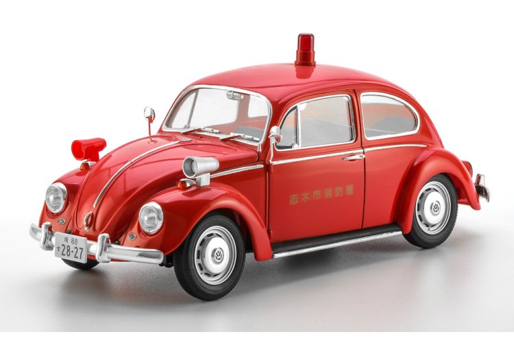 1:24 Hasegawa 20779 Volkswagen Beetle Brandweerpatrouille - Duitse Auto - Has20779 2 - HAS20779