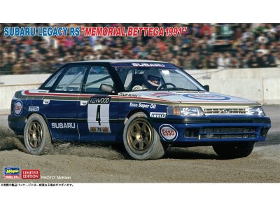 1:24 Hasegawa 20786 Subaru Legacy RS - Memorial Bettega 1991 - Japanse Rallyauto - Has20786 1 - HAS20786