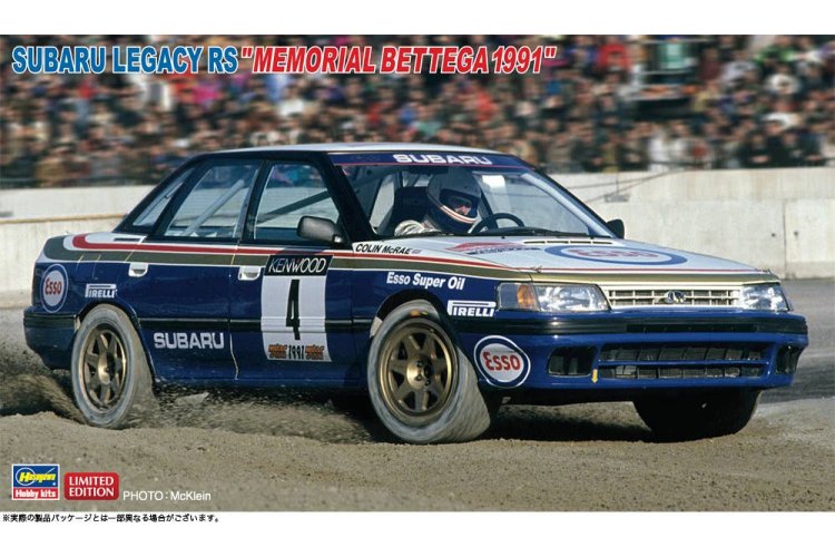 1:24 Hasegawa 20786 Subaru Legacy RS - Memorial Bettega 1991 - Japanse Rallyauto - Has20786 1 - HAS20786