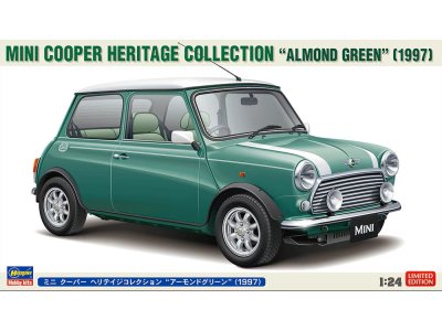 1:24 Hasegawa 20789 Mini Cooper Heritage Collection Almond Green 1997 &ndash; British Car - Has20789 1 1 - HAS20789