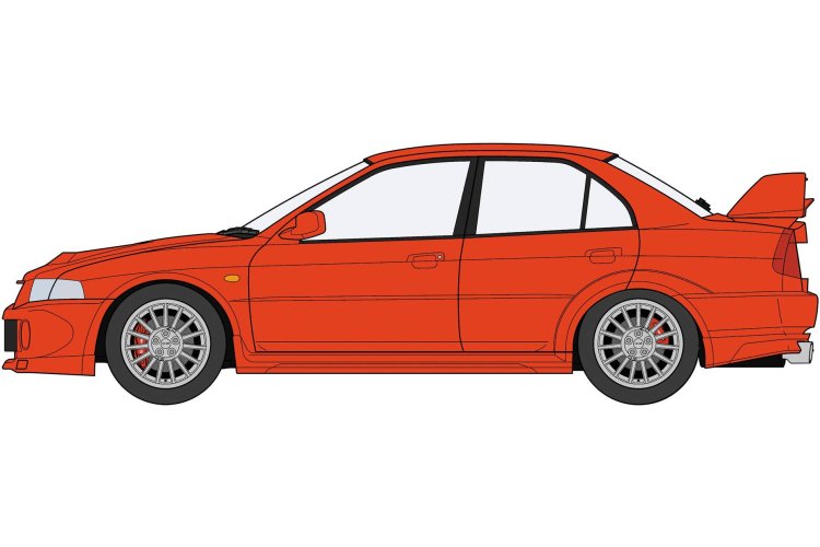 1:24 Hasegawa 20803 Mitsubishi Lancer GSR Evolution VI &ndash; Low Down Version &ndash; Japanese Sports Car - Has20803 2 - HAS20803