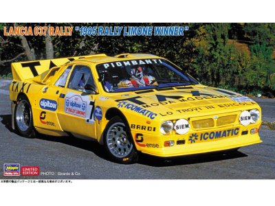 1:24 Hasegawa 20806 Lancia 037 Rally - 1985 Rally Limone Winner - Italiaanse Rallyauto - Has20806 1 - HAS20806