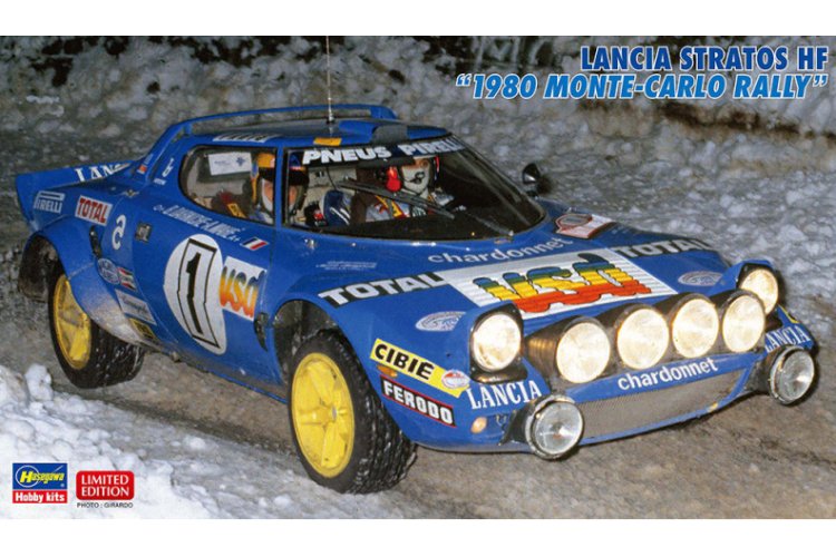 1:24 Hasegawa 20810 Lancia Stratos HF 1980 Monte-Carlo Rally - Italian Rally Car - Has20810 1 - HAS20810