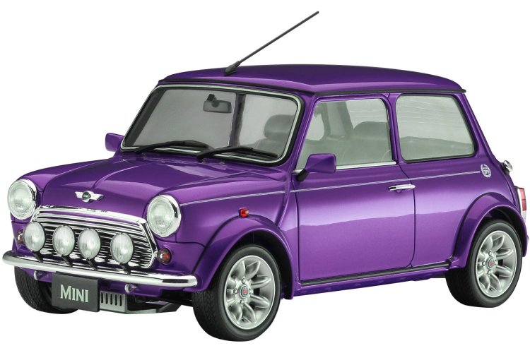 1:24 Hasegawa 20814 Mini Cooper Sports-Pack Limited Amaranth Purple 1998 - British Classic Car - Has20814 2 - HAS20814
