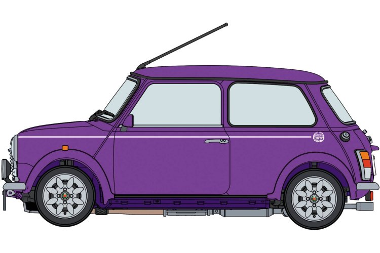 1:24 Hasegawa 20814 Mini Cooper Sports-Pack Limited Amaranth Purple 1998 - British Classic Car - Has20814 7 - HAS20814