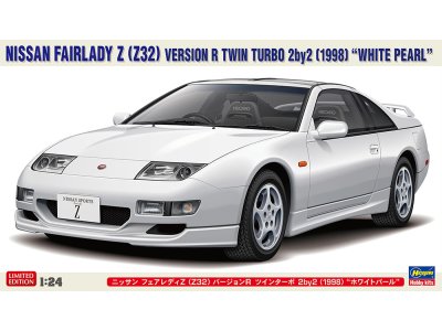 1:24 Hasegawa 20817 Nissan Fairlady Z Z32 Version R Twin Turbo 2by2 1998 White Pearl - Japanese Sports Car - Has20817 1 - HAS20817