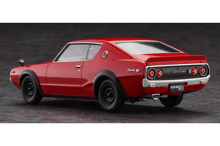 1:24 Hasegawa 20818 Nissan Skyline 2000GT-R KPGC110 Red Color - Japanse Klassieke Auto - Has20818 4 - HAS20818