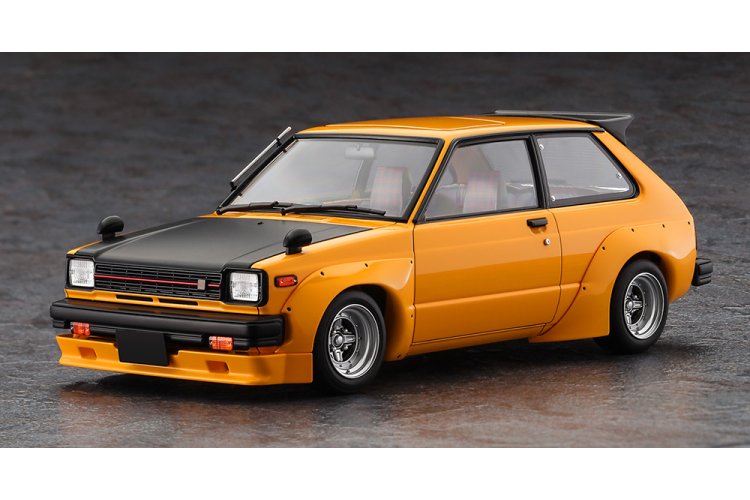 1:24 Hasegawa 20819 Toyota Starlet KP61 S 3-Door Middle Version 1980 Custom Version - Japanse Klassieke Auto - Has20819 2 - HAS20819