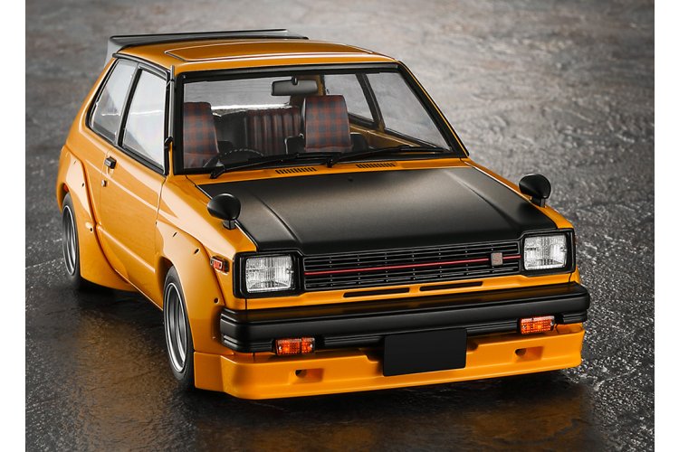 1:24 Hasegawa 20819 Toyota Starlet KP61 S 3-Door Middle Version 1980 Custom Version - Japanse Klassieke Auto - Has20819 5 - HAS20819